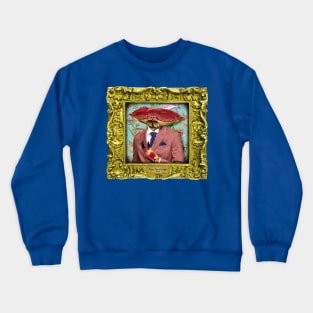 Crab Man in Vintage Frame Crewneck Sweatshirt